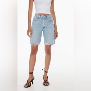 Agolde Ira Distressed Denim Shorts